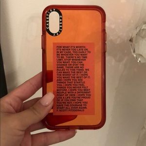 Casetify Quote Phone Case for Iphone X